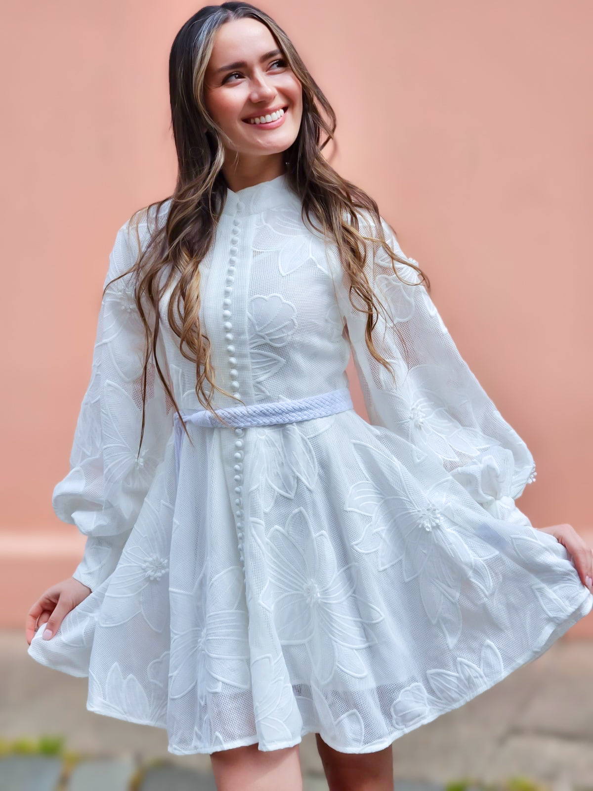 Vestido Coctel Con Encajes