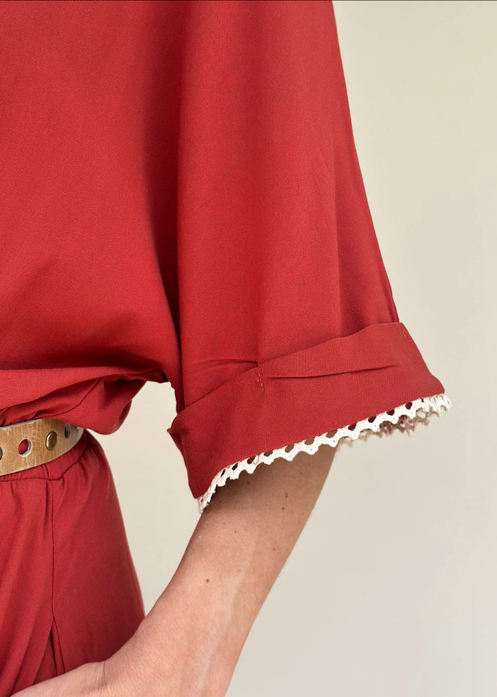 Vestido Largo Terracota