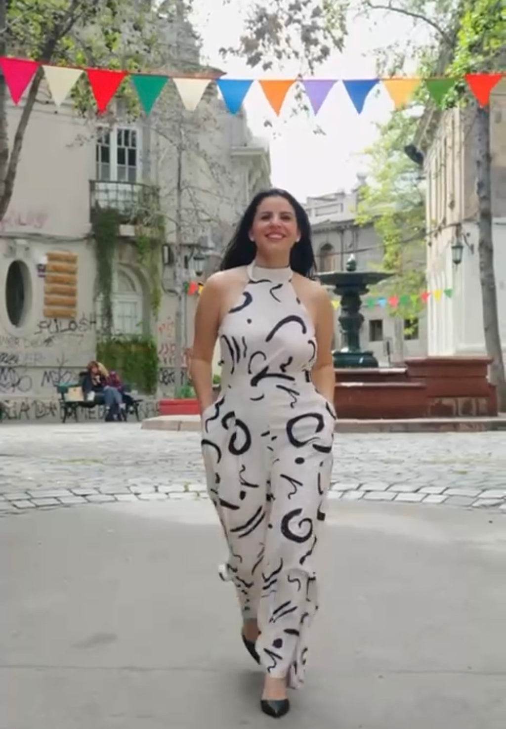Enterito Estampado Con Bolsillos